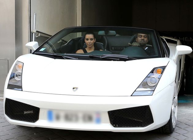 Kim Kardashian And Kanye West S Lamborghini Date In Paris Photos Huffpost