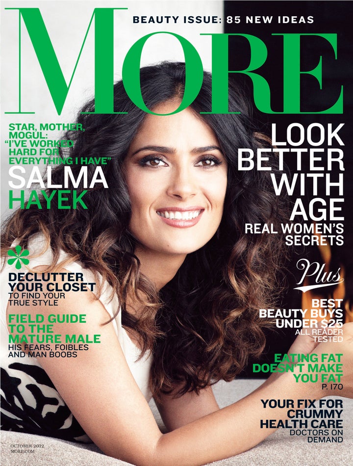 Salma Hayek Covers More Magazine Actress Talks Sexting Her Husband 