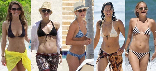 Best Celebrity Bikini Bodies Of 12 Stars Hit The Beach Photos Huffpost