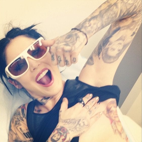 Kat Von D Removes Tattoo Of Ex Jesse James HuffPost Entertainment