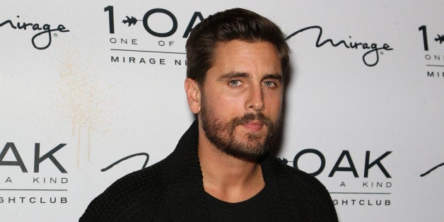 LAS VEGAS, NV - OCTOBER 10: Television personality Scott Disick arrives at 1 OAK Nightclub at The Mirage Hotel & Casino on O