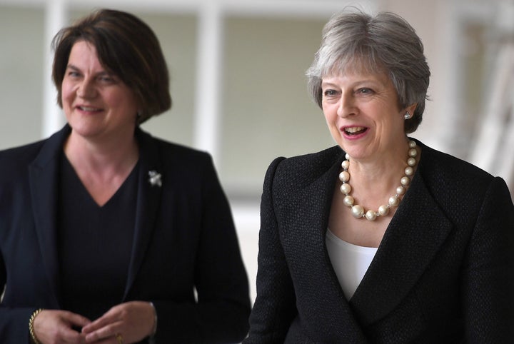 Theresa May and Arlene Foster