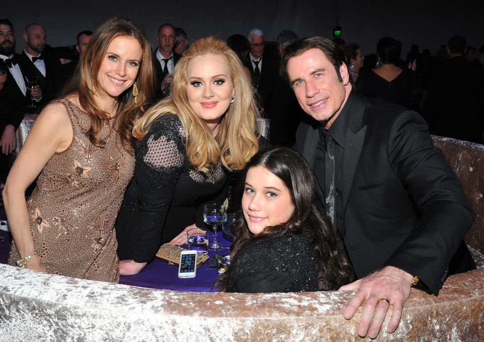 Kelly Preston, Adele, Ella Bleu Travolta, John Travolta