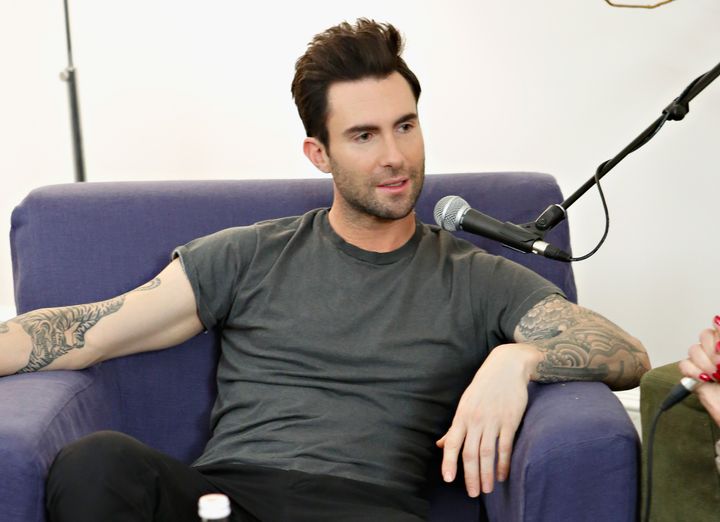 NEW YORK, NY - FEBRUARY 15: Singer Adam Levine is interviewed exclusively by Danielle Monaro of 'Elvis Duran and the Morning Show' at The Mercer Hotel on February 15, 2013 in New York City. (Photo by Cindy Ord/Getty Images)