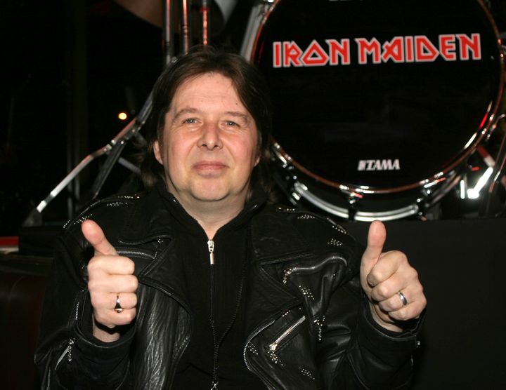 Clive Burr, former drummer of Iron Maiden during Hard Rock Cafe DVD Launch Party with Proceeds Benefiting the Clive Burr MS Trust at Hard Rock Cafe in London, Great Britain. (Photo by Leslie McGhie/WireImage)