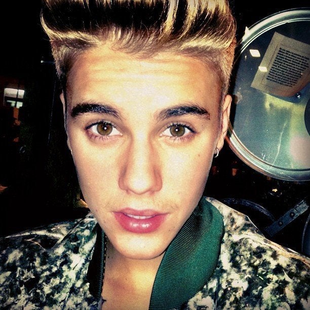 Justin Bieber Shaves His Mustache – Again!, Justin Bieber