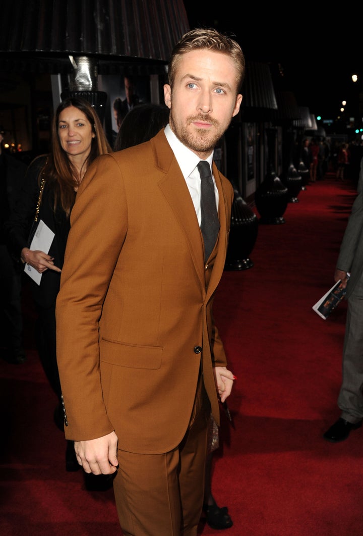 HOLLYWOOD, CA - JANUARY 07: Actor Ryan Gosling arrives at Warner Bros. Pictures' 'Gangster Squad' premiere at Grauman's Chinese Theatre on January 7, 2013 in Hollywood, California. (Photo by Kevin Winter/Getty Images)