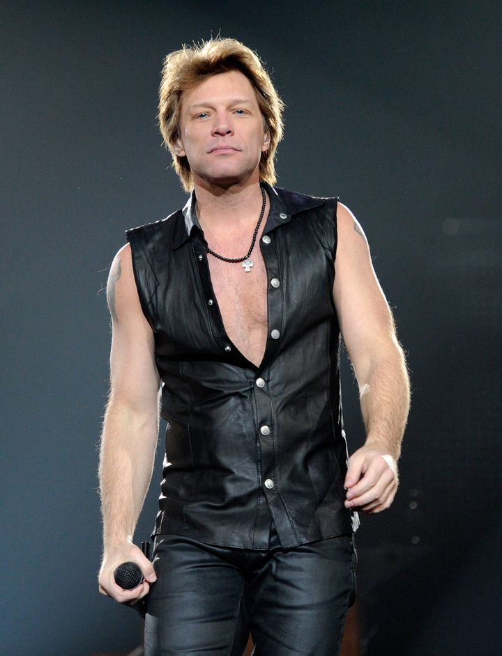 LAS VEGAS, NV - MARCH 19: Bon Jovi singer Jon Bon Jovi performs at the MGM Grand Garden Arena March 19, 2011 in Las Vegas, Nevada. (Photo by Ethan Miller/Getty Images)