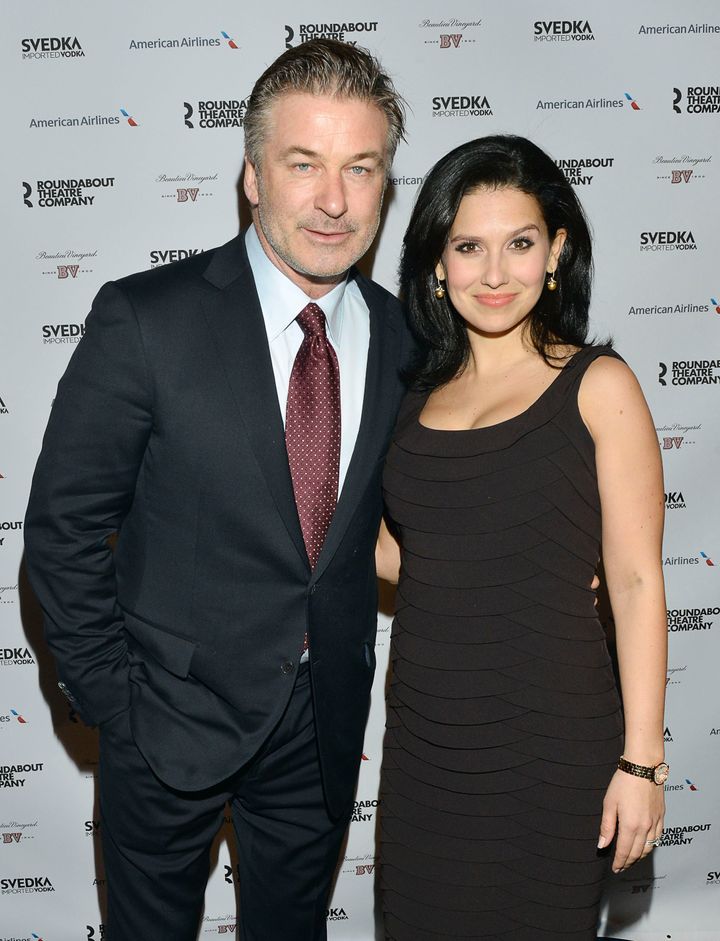 NEW YORK, NY - MARCH 11: Alec Baldwin and Hilaria Baldwin attend the 2013 Roundabout Theatre Company Spring Gala at Hammerstein Ballroom on March 11, 2013 in New York City. (Photo by Eugene Gologursky/WireImage)