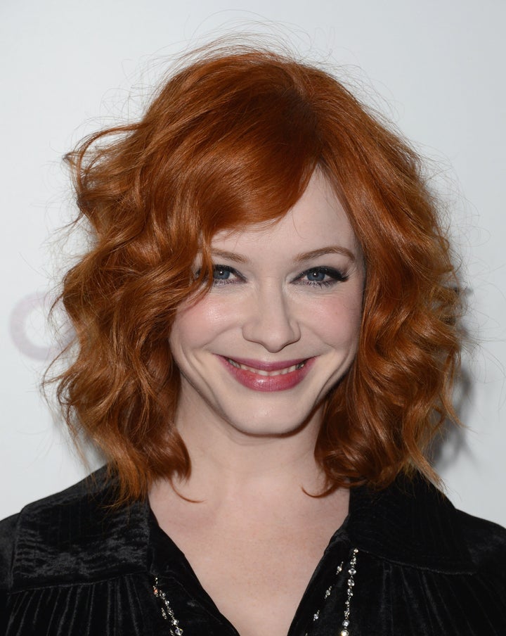 LOS ANGELES, CA - MARCH 20: Actress Christina Hendricks arrives at the Premiere of AMC's 'Mad Men' Season 6 at DGA Theater o