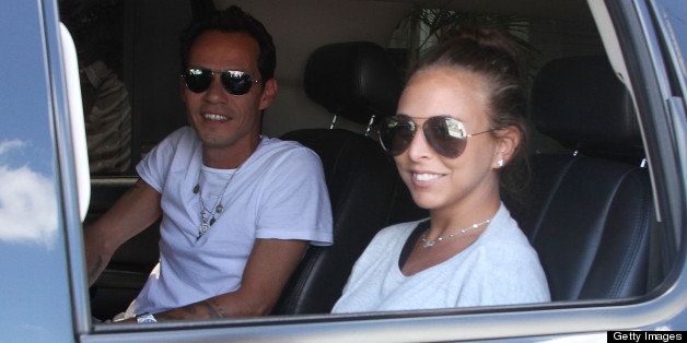 SAN JUAN, PUERTO RICO - APRIL 06: Marc Anthony and Chloe Green arrives to Puerto Rico on April 6, 2013 in San Juan, Puerto Rico. (Photo by GV Cruz/WireImage)