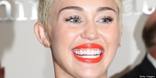 ORANGE, CA - MARCH 22: Miley Cyrus visits The Ryan Seacrest Foundation West Coast Debut Of New Multi-Media Broadcast Center '