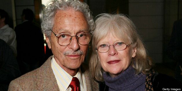LOS ANGELES, CA - MARCH 29: (L-R) Actor Allan Arbus and wife Mariclare Costello arrive at the opening night performance of 'Twelve Angry Men' at the CTG/Ahmanson Theatre, starring Richard Thomas and George Wendt, on March 29, 2007, in Los Angeles, California. (Photo by Ryan Miller/Getty Images)