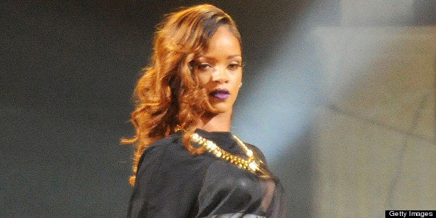 ATLANTA, GA - APRIL 22: Rihanna performs at Philips Arena on April 22, 2013 in Atlanta, Georgia. (Photo by Chris McKay/Wire