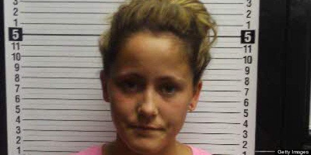 OAK ISLAND, NC - AUGUST 08: In this booking photo provided by the the Brunswick County Sheriff's Department, Jenelle Evans poses for a mug shot August 8, 2011 in Oak Island, North Carolina. Evans, of MTV's 'Teen Mom 2', was arrested Monday for violating the terms of her probation after testing possitive for Marijuanna and opiates. Evans was placed in jail on USD 10,000 bond and later released. (Photo by Brunswick County Sheriff's Department via Getty Images)