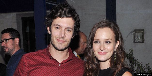 NEW YORK, NY - SEPTEMBER 14: Actor Adam Brody and actress Leighton Meester attend the after party for The Cinema Society with The Hollywood Reporter & Samsung Galaxy S III screening of 'The Oranges' at The Jimmy at the James Hotel on September 14, 2012 in New York City. (Photo by Henry S. Dziekan III/WireImage)