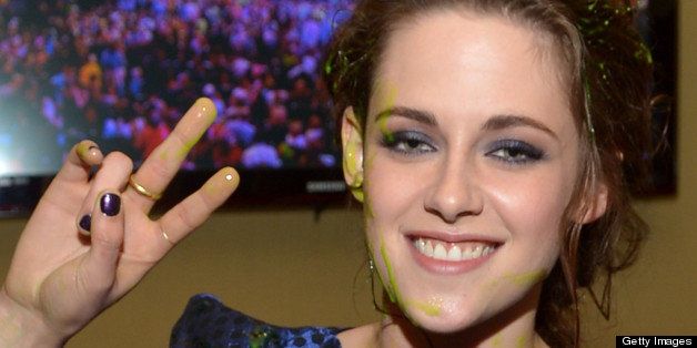 LOS ANGELES, CA - MARCH 23: Actress Kristen Stewart seen backstage at Nickelodeon's 26th Annual Kids' Choice Awards at USC Galen Center on March 23, 2013 in Los Angeles, California. (Photo by Charley Gallay/KCA2013/Getty Images for KCA2013)