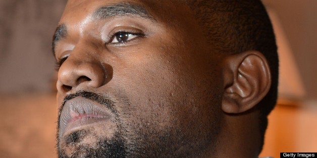 PARIS, FRANCE - MARCH 05: Kanye West attends the 'CR Fashion Book Issue 2' - Carine Roitfeld Cocktail as part of Paris Fashion Week at Hotel Shangri-La on March 5, 2013 in Paris, France. (Photo by Venturelli/WireImage)