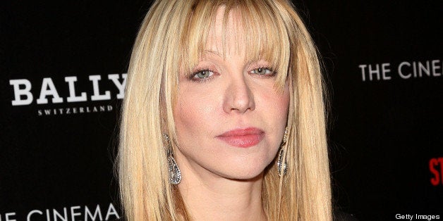 NEW YORK, NY - DECEMBER 09: Courtney Love attends The Cinema Society With Chrysler & Bally premiere of 'Stand Up Guys' at Mu