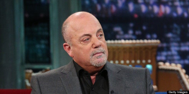 LATE NIGHT WITH JIMMY FALLON -- Episode 750 -- Pictured: Billy Joel during an interview on December 13, 2012 -- (Photo by: Lloyd Bishop/NBC/NBCU Photo Bank via Getty Images)