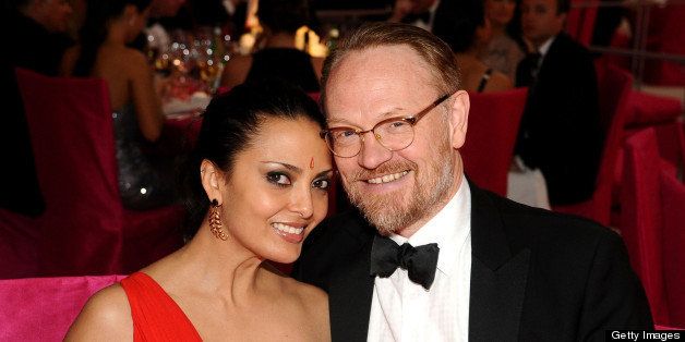 WEST HOLLYWOOD, CA - FEBRUARY 24: Allegra Riggio and Jared Harris attend Chopard at 21st Annual Elton John AIDS Foundation Academy Awards Viewing Party at West Hollywood Park on February 24, 2013 in West Hollywood, California. (Photo by Stefanie Keenan/Getty Images for Chopard)