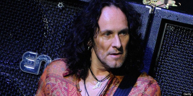 LAS VEGAS, NV - MARCH 22: Guitarist Vivian Campbell of Def Leppard performs on the opening night of 'VIVA Hysteria!,' the band's 11-show residency, at The Joint inside the Hard Rock Hotel & Casino on March 22, 2013 in Las Vegas, Nevada. (Photo by David Becker/Getty Images for Def Leppard)