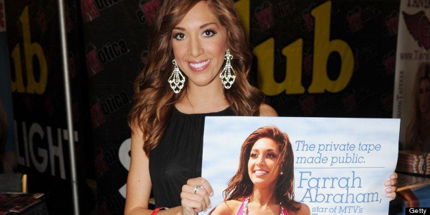 FORT LAUDERDALE, FL - JUNE 01: Farrah Abraham attends Exxxotica Expo 2013 on June 1, 2013 in Fort Lauderdale, Florida. (Photo by Uri Schanker/FilmMagic)