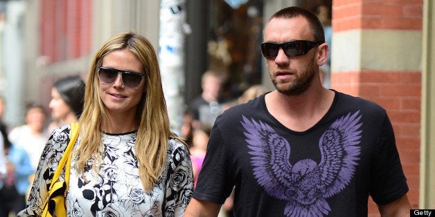 NEW YORK, NY - JUNE 11: Heidi Klum and Martin Kristen are seen in Soho on June 11, 2013 in New York City. (Photo by Alo Cebal