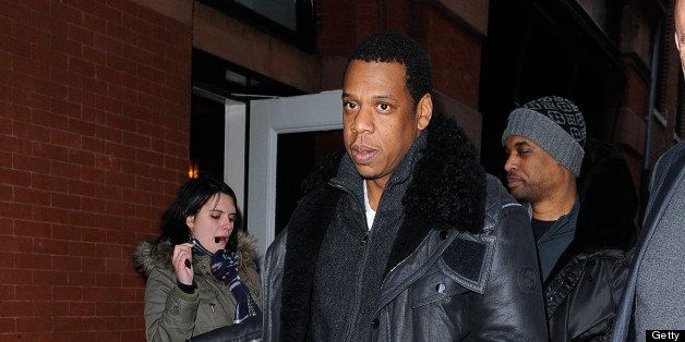 NEW YORK - JANUARY 03: Musician Jay-Z seen leaving the Mercer Hotel on January 3, 2011 in New York City. (Photo by Ray Tamarra/Getty Images)