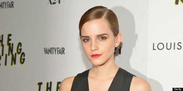 NEW YORK, NY - JUNE 11: Actress Emma Watson attends 'The Bling Ring' screening at Paris Theatre on June 11, 2013 in New York City. (Photo by Mike Coppola/Getty Images)