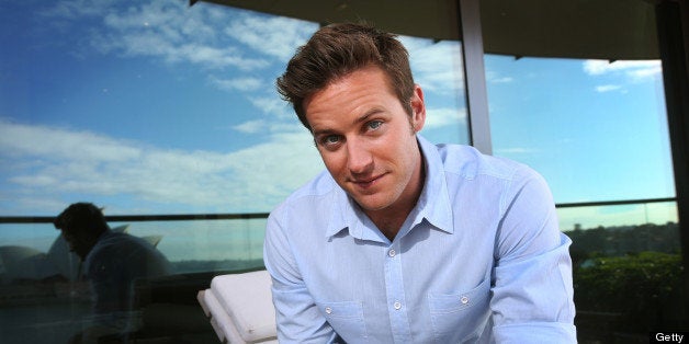 SYDNEY, AUSTRALIA - JUNE 4: (EUROPE AND AUSTRALASIA OUT) American actor Armie Hammer, who is in Australia to promote his new film 'The Lone Ranger', poses during a photo shoot at the Park Hyatt Hotel on June 4, 2013 in Sydney, Australia. (Photo by Toby Zerna/Newspix/Getty Images)