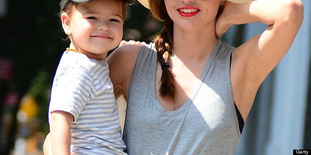 Miranda was spotted with her son, Flynn, while wearing a cozy