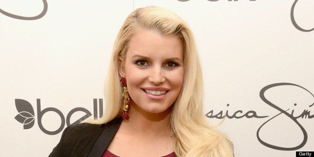 CHARLOTTE, NC - MARCH 23: Jessica Simpson, wearing Jessica Simpson Maternity, visits Belk Southpark on March 23, 2013 in Charlotte, North Carolina. (Photo by Jamie McCarthy/Getty Images for Jessica Simpson)