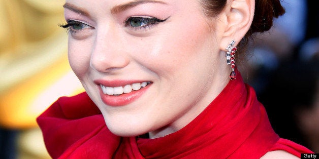 HOLLYWOOD, CA - FEBRUARY 26: Actor Emma Stone arrives at the 84th Annual Academy Awards held at Hollywood & Highland Centre o