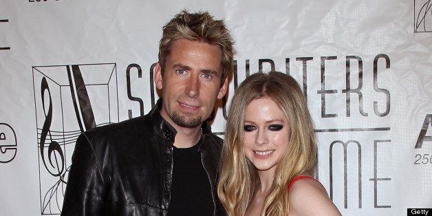 NEW YORK, NY - JUNE 13: Singer/songwriters Chad Kroeger and Avril Lavigne attend the 2013 Songwriters Hall Of Fame Gala at Marriott Marquis Hotel on June 13, 2013 in New York City. (Photo by Jim Spellman/WireImage)
