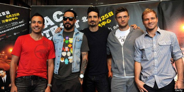 BEIJING, CHINA - MAY 23: (CHINA OUT) Backstreet Boys attend a press conference of their 20th anniversary world tour concert on May 23, 2013 in Beijing, China. (Photo by ChinaFotoPress/ChinaFotoPress via Getty Images)