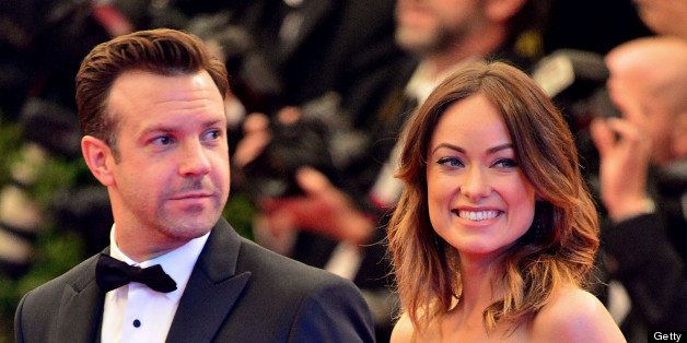 NEW YORK, NY - MAY 06: Jason Sudeikis and Olivia Wilde attend the Costume Institute Gala for the 'PUNK: Chaos to Couture' exhibition at the Metropolitan Museum of Art on May 6, 2013 in New York City. (Photo by James Devaney/WireImage)