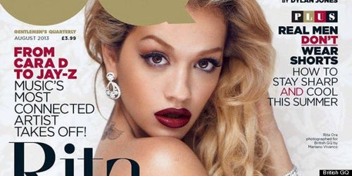 Elysian Glam Rita Ora Goes Topless In Gq Magazine Rita Ora Flaunts