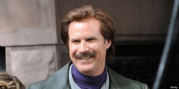NEW YORK, NY - MAY 20: Will Ferrell filming on location for 'Anchorman: The Legend Continues' on May 20, 2013 in the Brooklyn borough of New York City. (Photo by Bobby Bank/WireImage)
