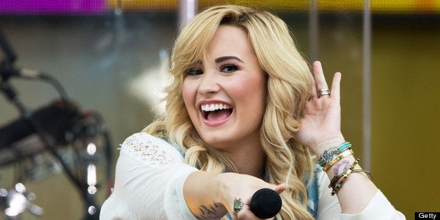 NEW YORK, NY - JUNE 28: Singer-songwriter Demi Lovato performs during ABC's 'Good Morning America' at Rumsey Playfield on Ju