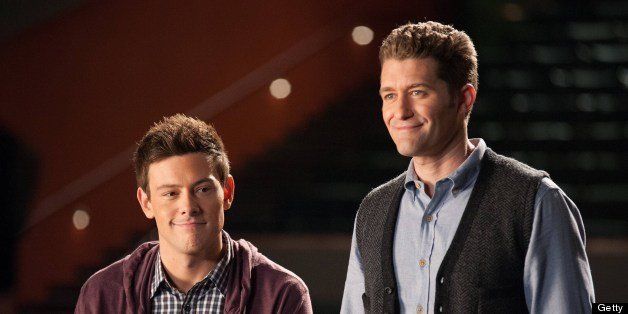 GLEE: (L-R) Corey Monteith and Matthew Morrison star in the 'Lights Out' episode of GLEE airing Thursday, April 25, 2013 (9:00-10:00 PM ET/PT) on FOX. (Photo by FOX via Getty Images)