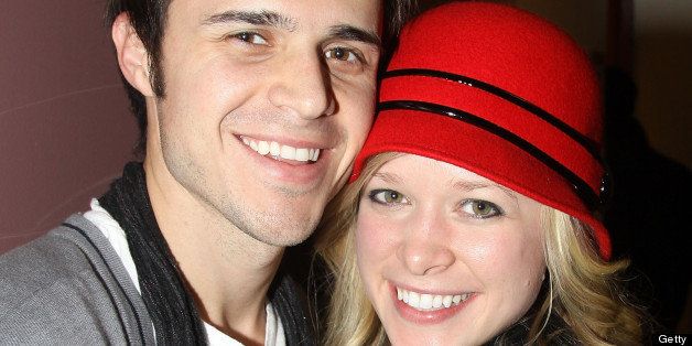 NEW YORK, NY - DECEMBER 08: American Idol Winner Kris Allen and his wife Katy Allen pose backstage at 'Spider-Man: Turn Off the Dark' On Broadway at The Foxwoods Theater on December 8, 2010 in New York City. (Photo by Bruce Glikas/FilmMagic)