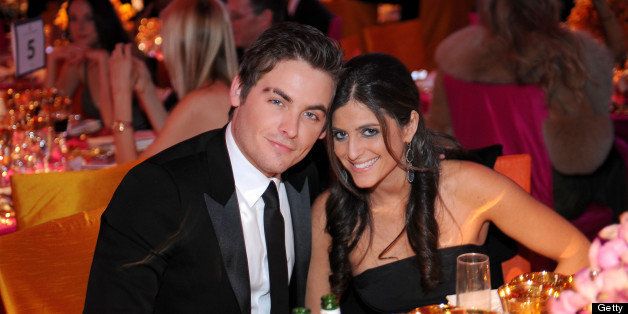 Actor Kevin Zegers (L) and Jaime Feld attend the 16th Annual Elton John AIDS Foundation Oscar Party sponsored by Chopard at the Pacific Design Center on February 24, 2008 in West Hollywood, California. (Photo by Stefanie Keenan/WireImage)