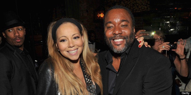 NEW YORK, NY - AUGUST 05: Actress Mariah Caraey (L) and director Lee Daniels attend Lee Daniels' 'The Butler' New York premiere, hosted by TWC, DeLeon Tequila and Samsung Galaxy on August 5, 2013 in New York City. (Photo by Kevin Mazur/Getty Images for Samsung)