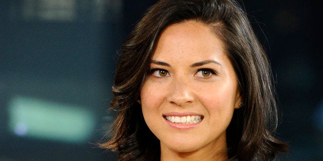 TODAY -- Pictured: Olivia Munn appears on NBC News' 'Today' show (Photo by Peter Kramer/NBC/NBCU Photo Bank via Getty Images