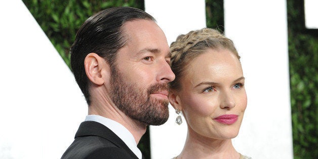 WEST HOLLYWOOD, CA - FEBRUARY 24: Michael Polish and Kate Bosworth attend the 2013 Vanity Fair Oscar party at Sunset Tower o