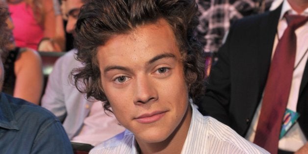 UNIVERSAL CITY, CA - AUGUST 11: Musician Harry Styles of One Direction attends the 2013 Teen Choice Awards at Gibson Amphith