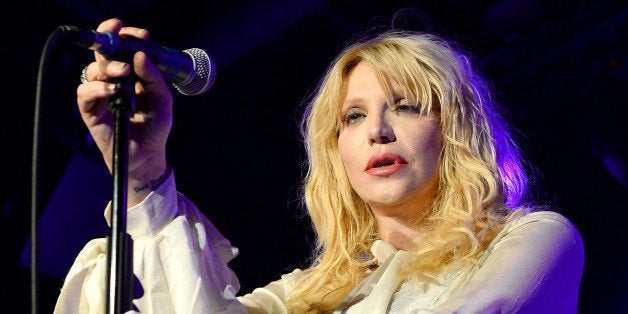 LAS VEGAS, NV - AUGUST 22: Recording artist Courtney Love performs at Vinyl inside the Hard Rock Hotel & Casino during the v