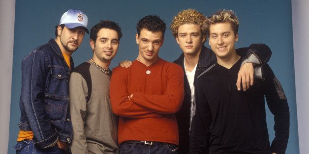 LOS ANGELES, CA - OCTOBER 27: Joey Fatone, Chris Kirkpatrick, JC Chasez, Justin Timberlake and Lance Bass of Nsync pose for a photoshoot circa 1999 in New York City. (Photo by L. Busacca/WireImage) 