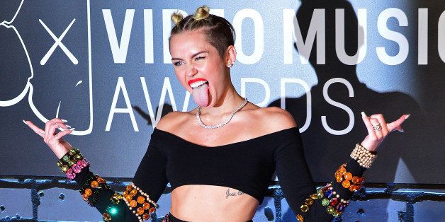 NEW YORK, NY - AUGUST 25: Miley Cyrus attends the 2013 MTV Video Music Awards at the Barclays Center on August 25, 2013 in the Brooklyn borough of New York City. (Photo by James Devaney/WireImage)